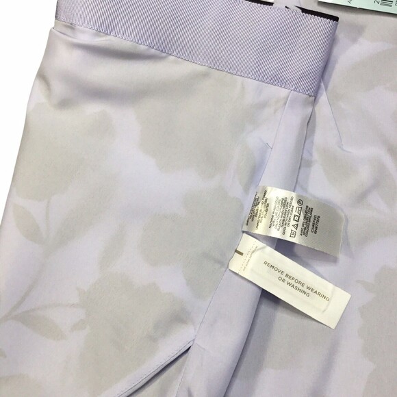 Ann Taylor Lavender Blue NEW Front Floral Print Lined Mini Skirt SZ 10P - Picture 7 of 9